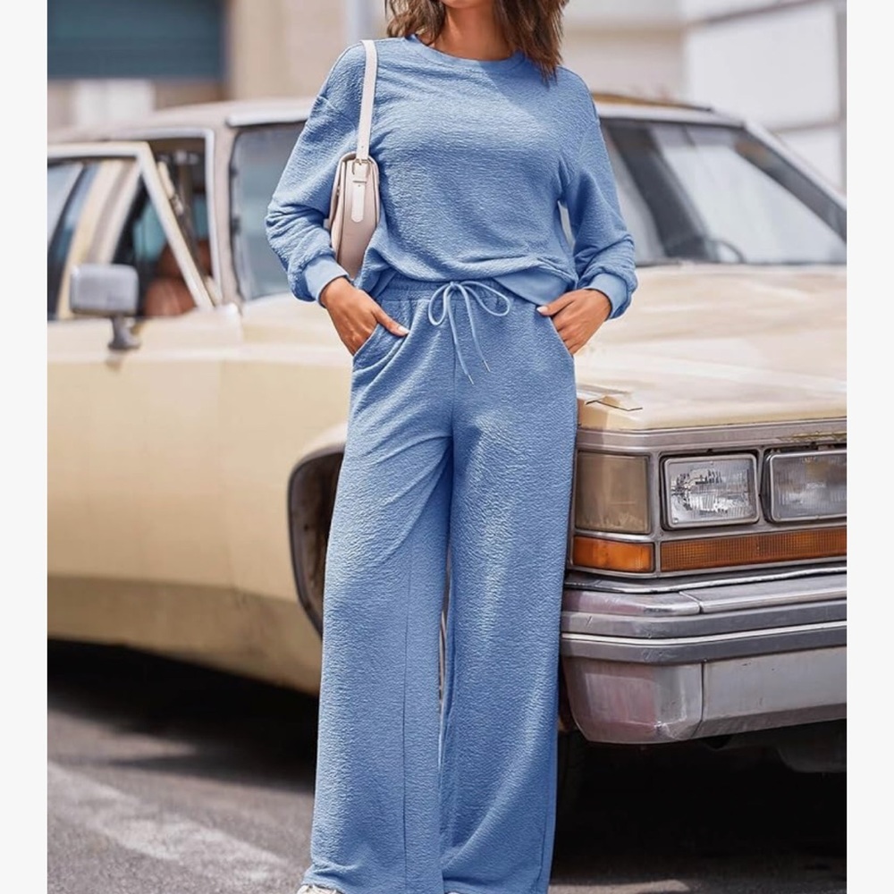 Blue Women's Two Piece Tracksuit - Picture 2 of 5